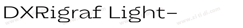 DXRigraf Light字体转换